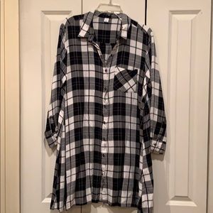 Plaid swing dress